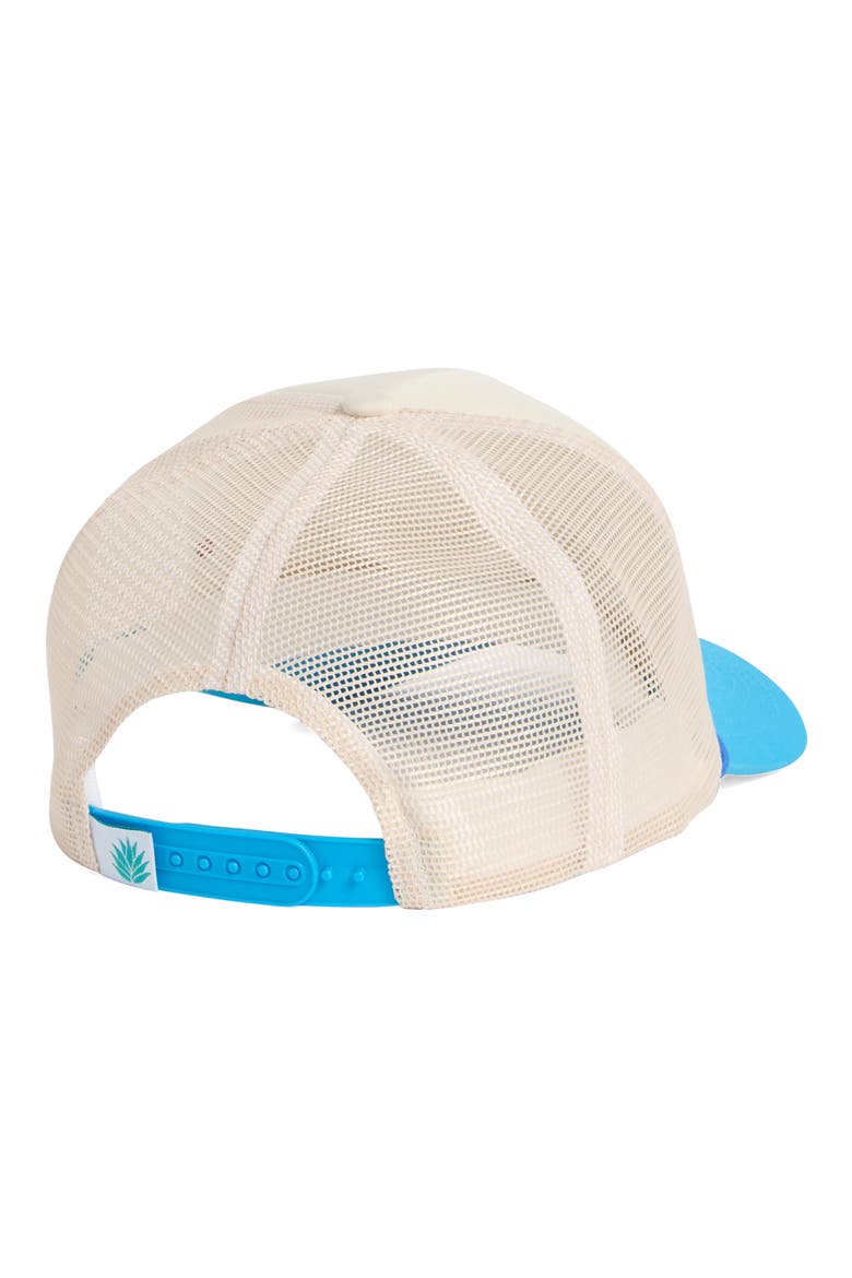 Coastal Cowgirl Trucker Hat, Alternate, color, WHITE / BLUE
