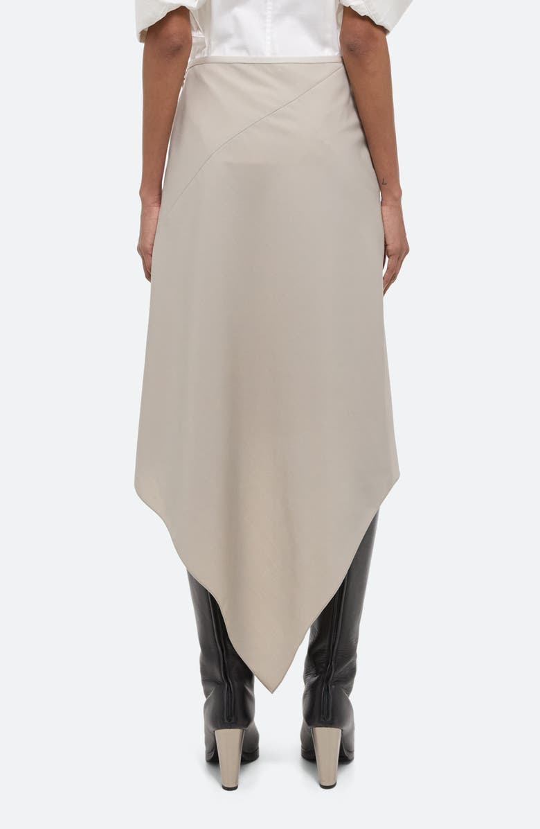 Helmut Lang Scarf Hem Virgin Wool Maxi Skirt, Alternate, color, Sand
