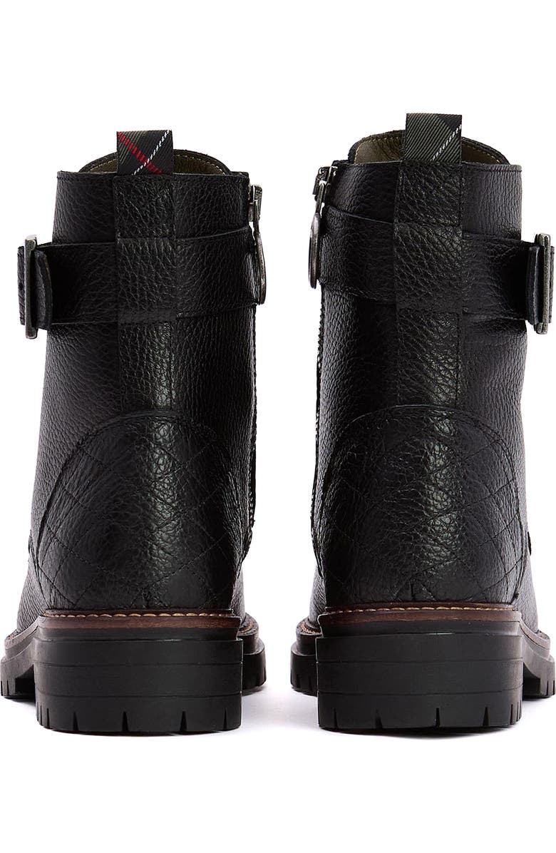 Barbour Heidi Combat Boot, Alternate, color, Black