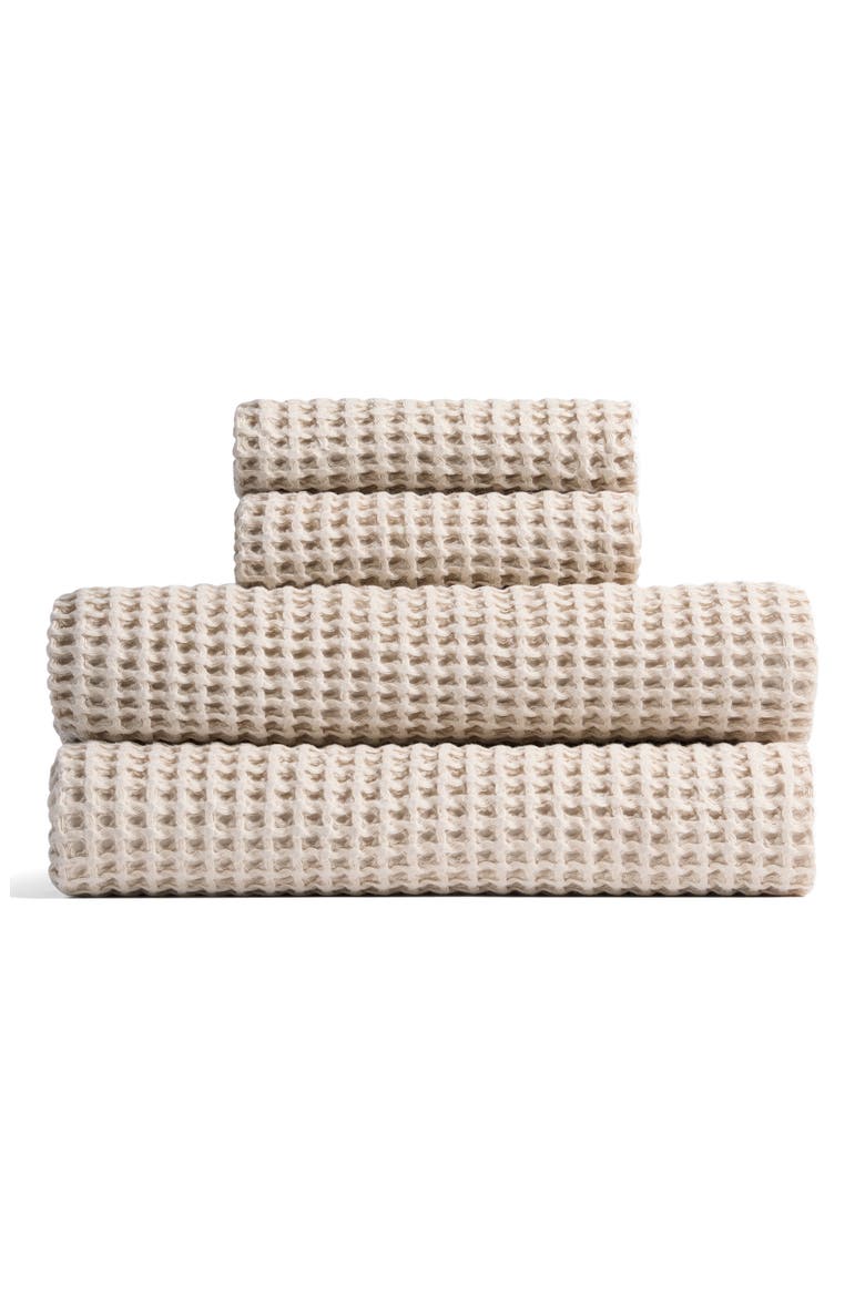 Turkish Cotton Waffle Bath Essentials, Main, color, BONE