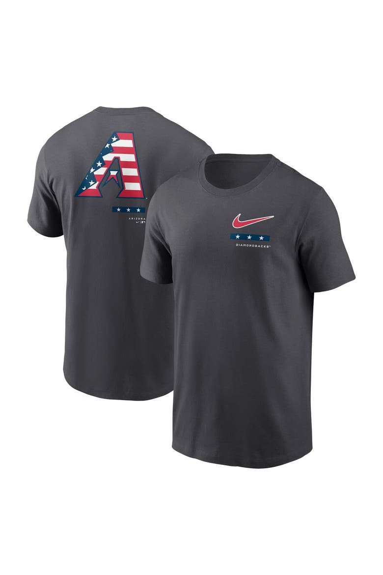 Men's Nike Anthracite Arizona Diamondbacks Americana T-Shirt, Main, color, Anthracite