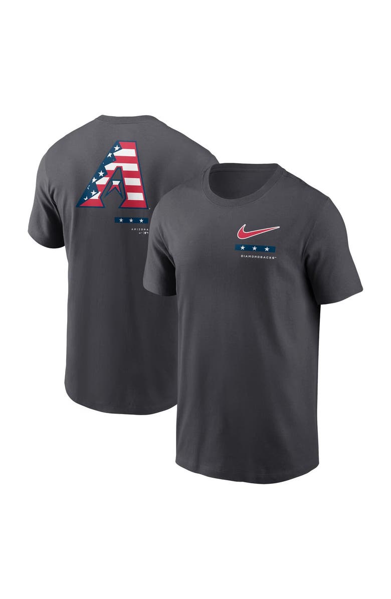 Nike Men's Nike Anthracite Arizona Diamondbacks Americana T-Shirt, Main, color, Anthracite