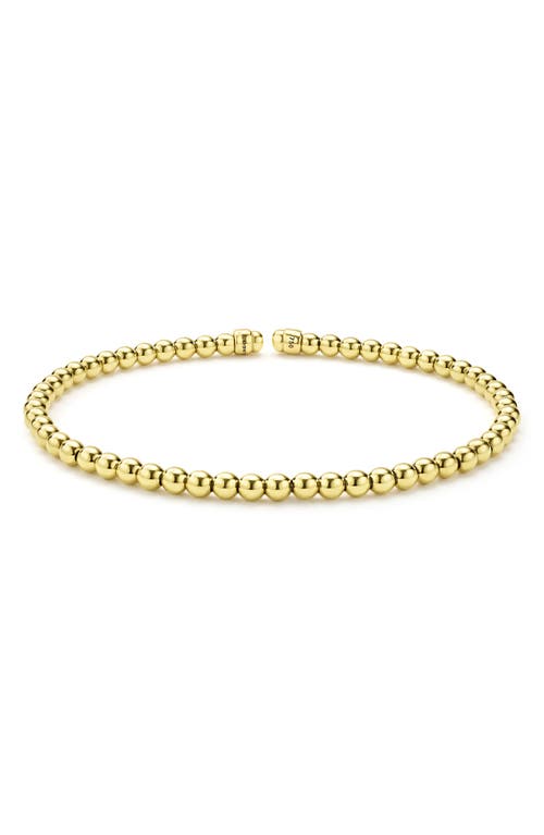Lagos Caviar Gold 18k Gold Cuff Bracelet In Gold