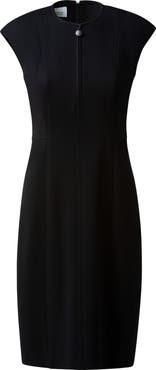 Akris punto Cap Sleeve Sheath Dress