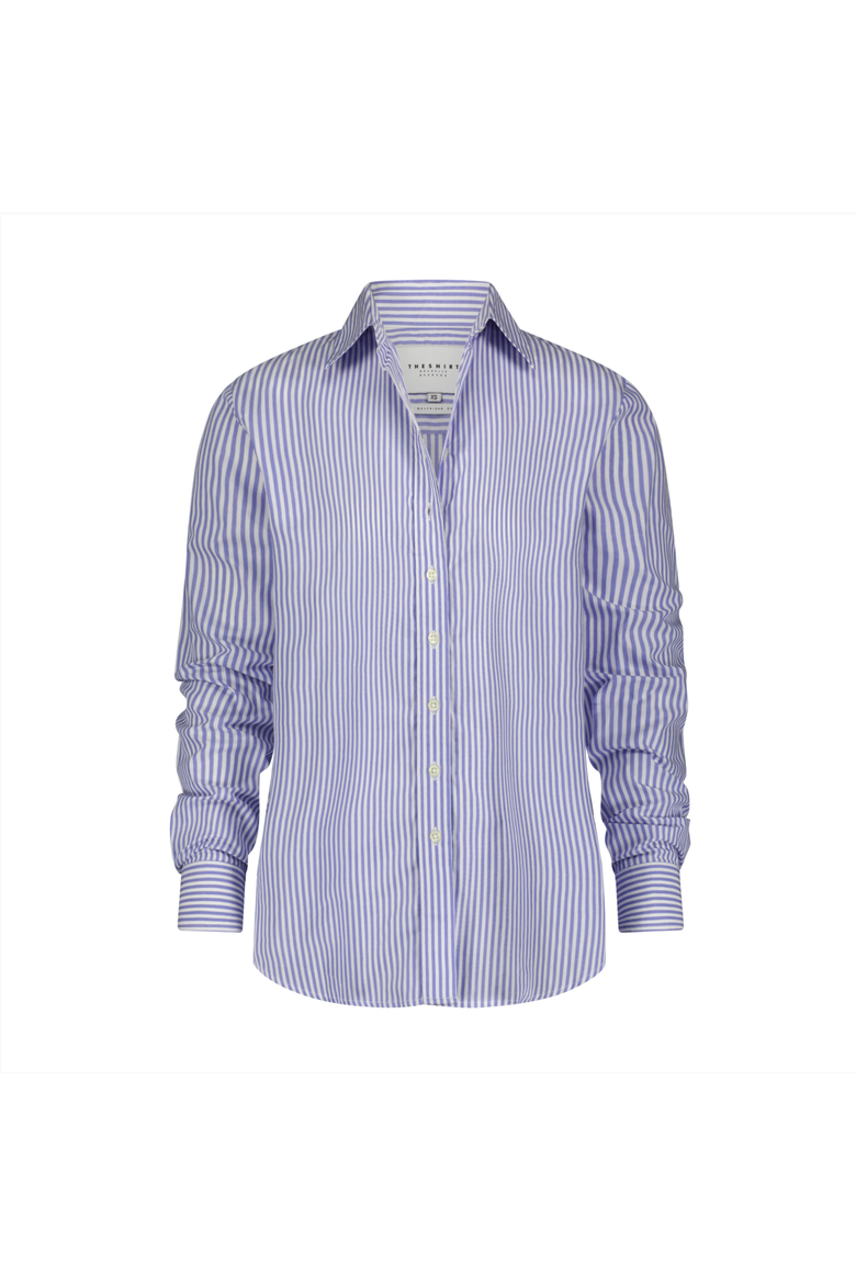 The Jet Set Boyfriend Shirt, Alternate, color, Blue/White Stripe