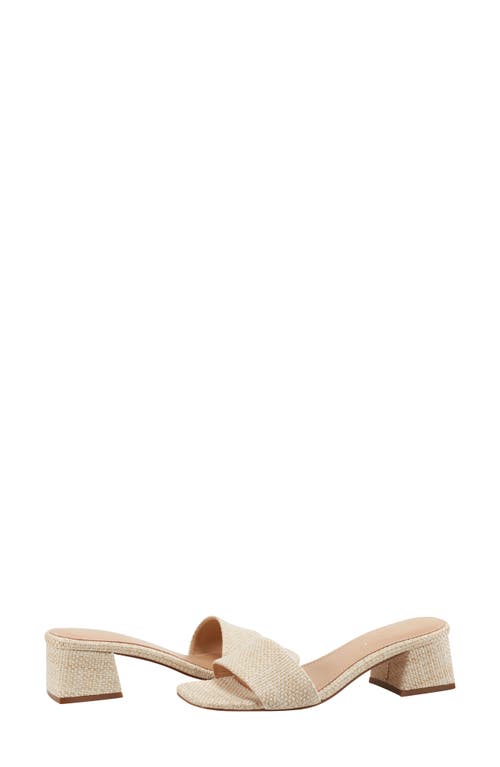 Marc Fisher Olysa Slide Sandal In Light Natural