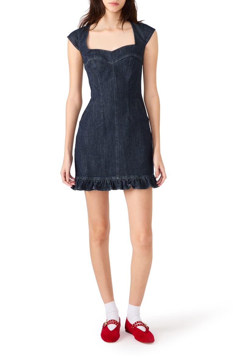 Minta Denim Dress, Main, color, DARK INDIGO