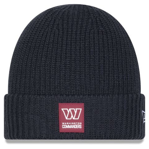 Men's New Era Charcoal Washington Commanders 2025 Sideline Cold Weather Cuffed Knit Hat