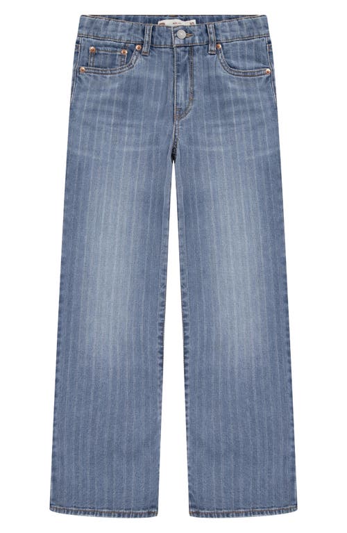 Levi's Big Girls Textured Striped Wide Leg Jeans In Joshua Tree