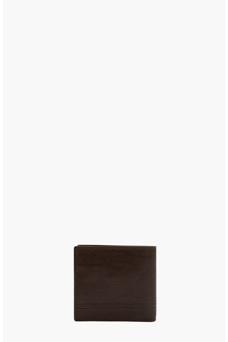 Gentleman Trifold Leather Wallet 517, Alternate, color, Brown