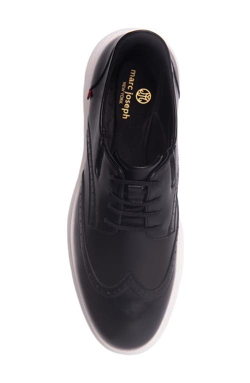 Marc Joseph New York Barnes Ave Hands Free Technology Lightweight Leather Wingtip Oxford In Black