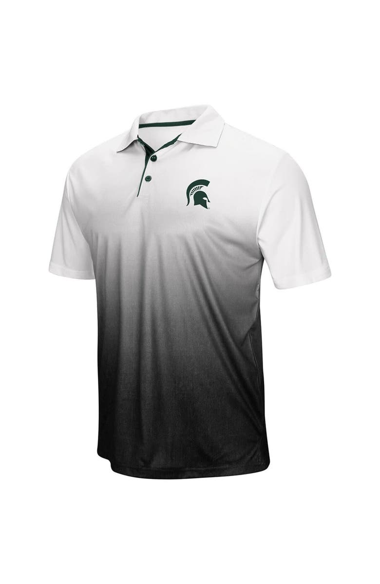 COLOSSEUM Men's Colosseum Gray Michigan State Spartans Magic Team Logo Polo, Main, color, 