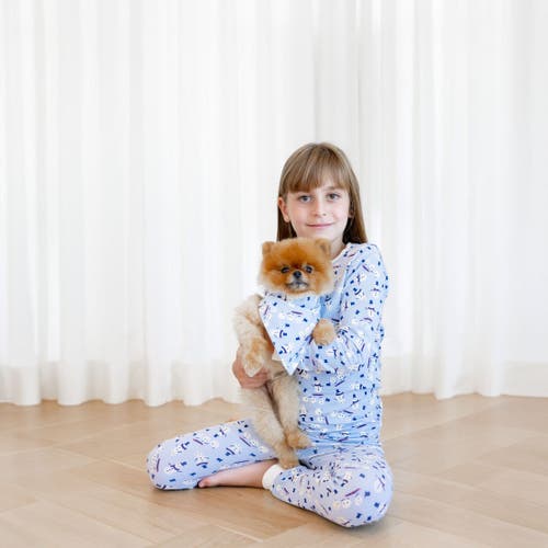 Norani Kids Organic Two-piece Pajama Set In Blue