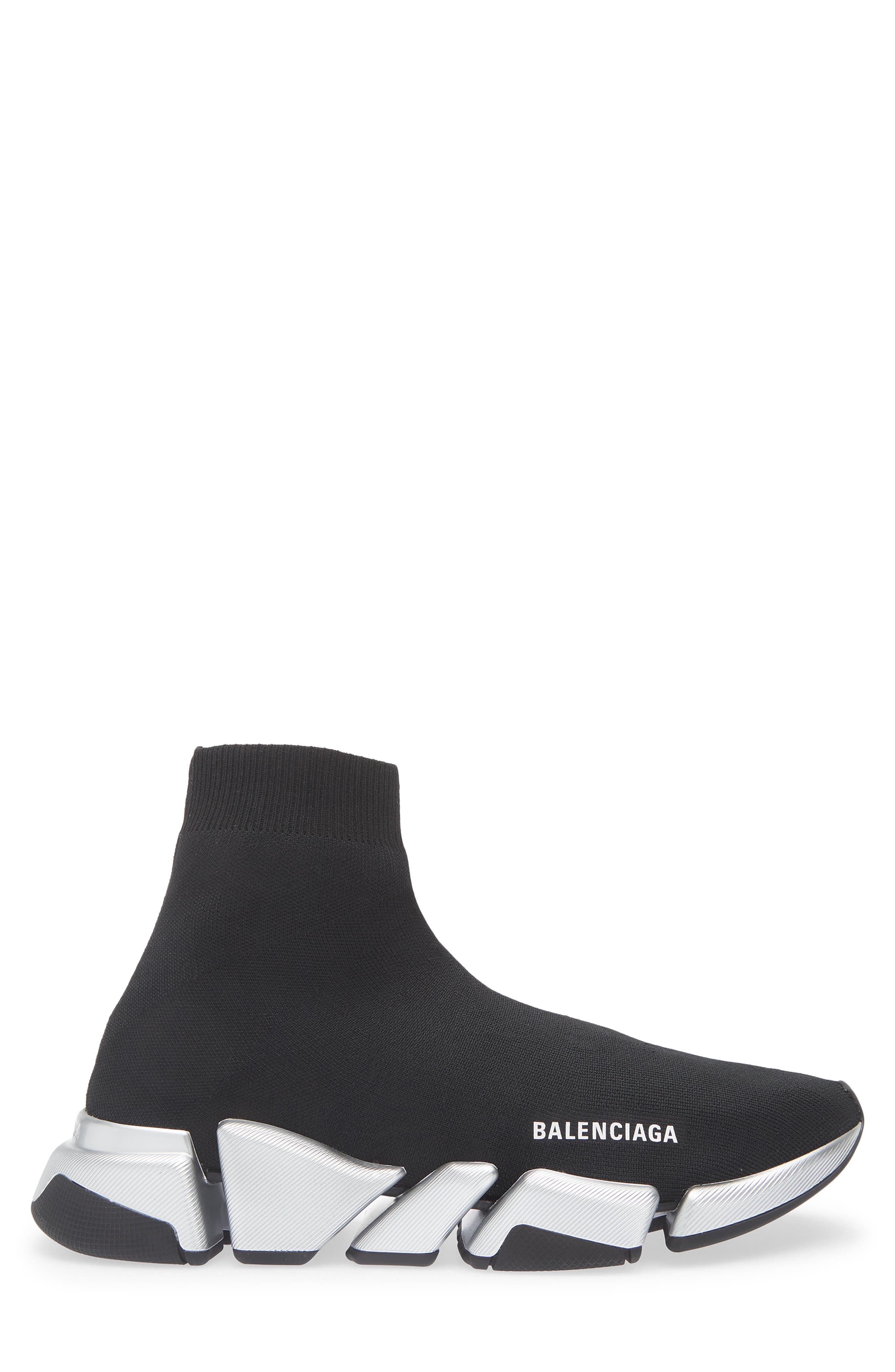 Balenciaga Speed 2.0 LT Sock Sneaker, Alternate, color, Black/ Silver