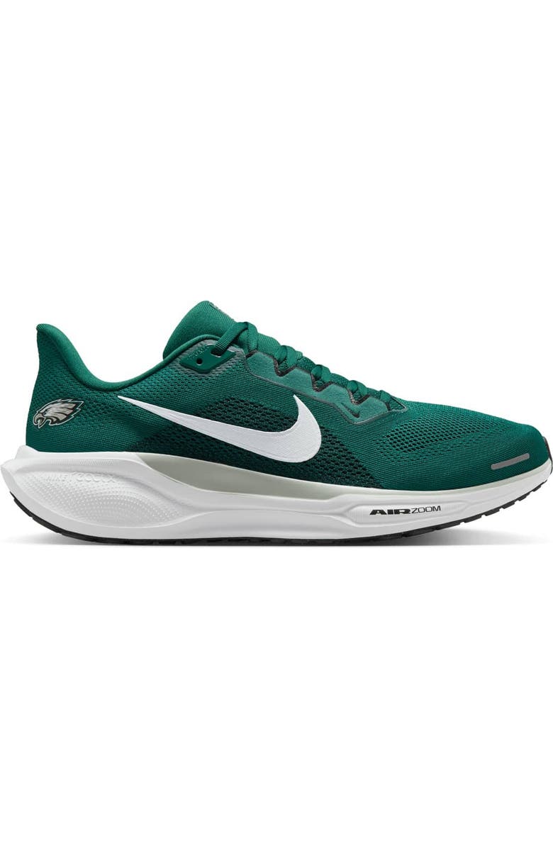 Nike Unisex Nike Midnight Green Philadelphia Eagles Air Zoom Pegasus 41 Sneakers, Main, color, Green