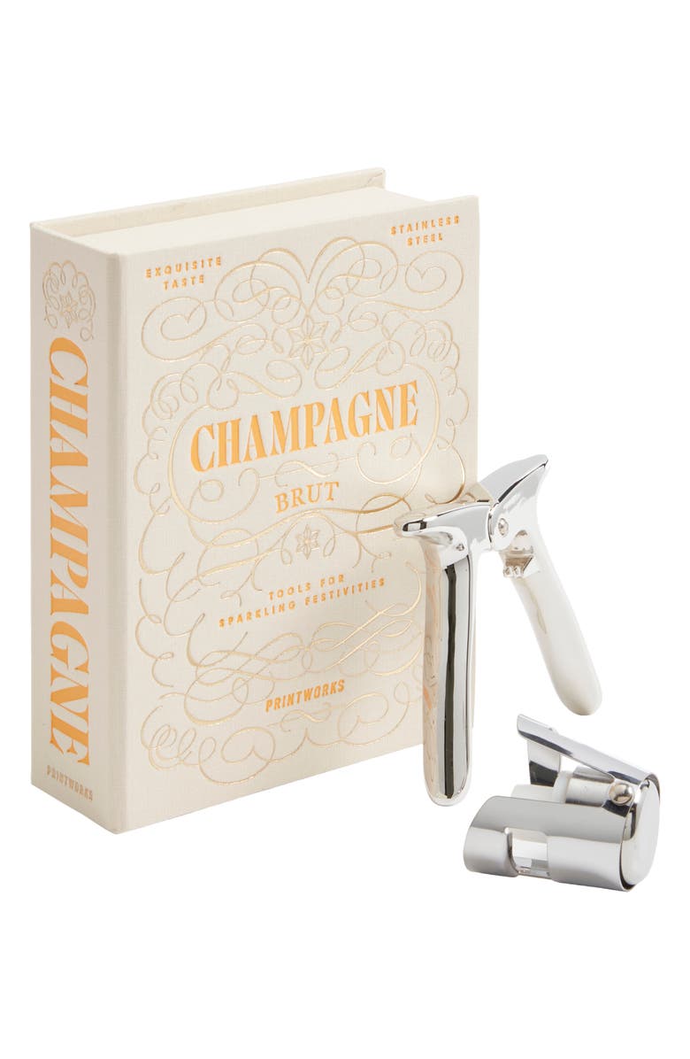 PRINTWORKS The Essentials Champagne Tools Gift Set, Alternate, color, Beige