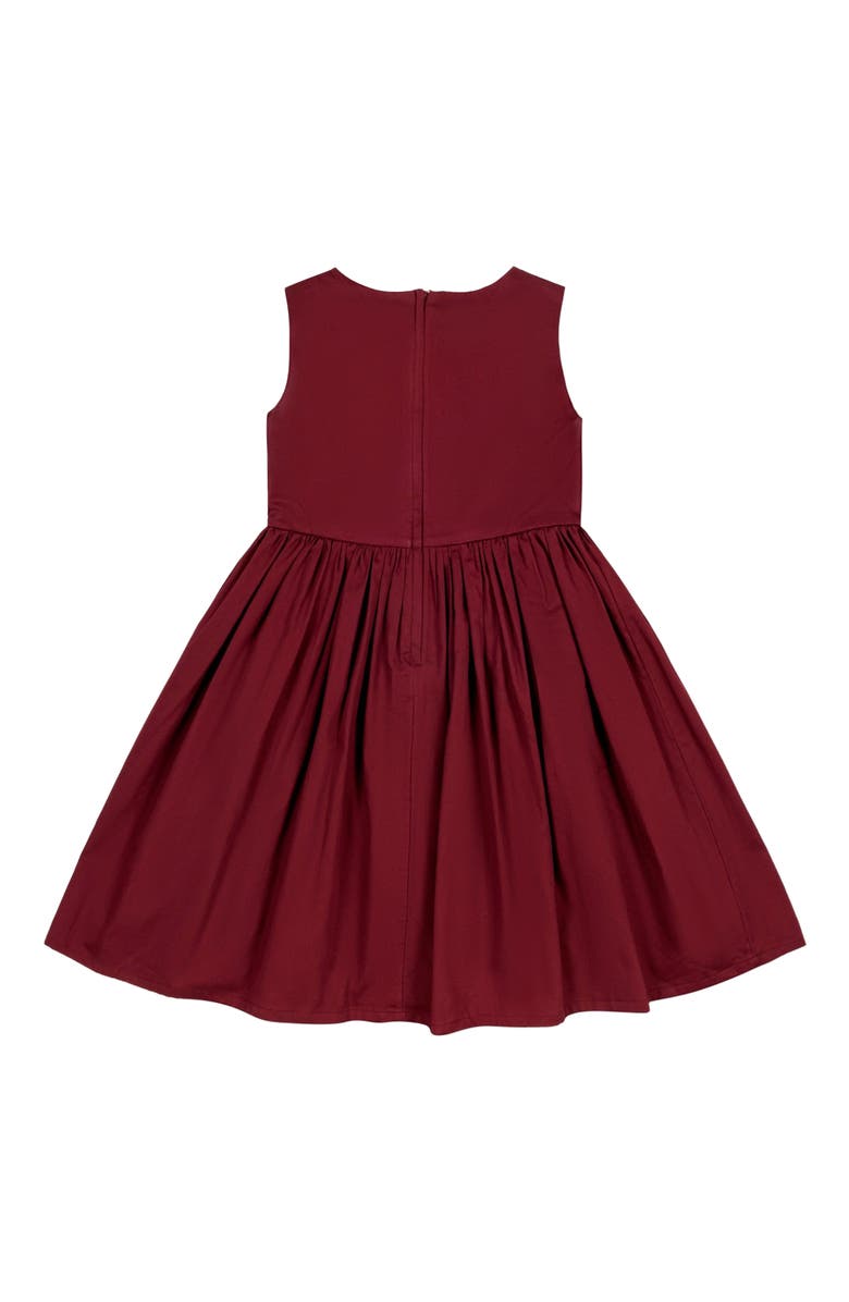 Hope & Henry Baby Girls' Organic Asymmetrical Bow Party Dress, Infant, Alternate, color, 