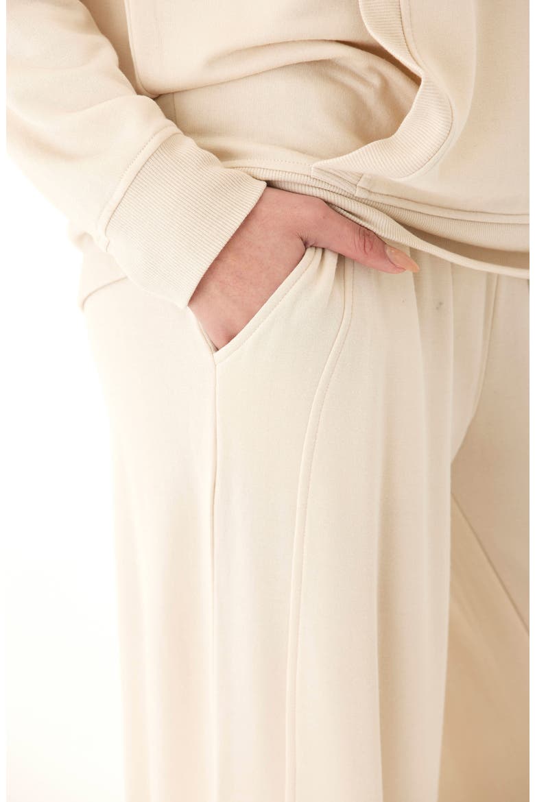 Esmeralda Feather Wide Leg Pants, Alternate, color, TAPIOCA