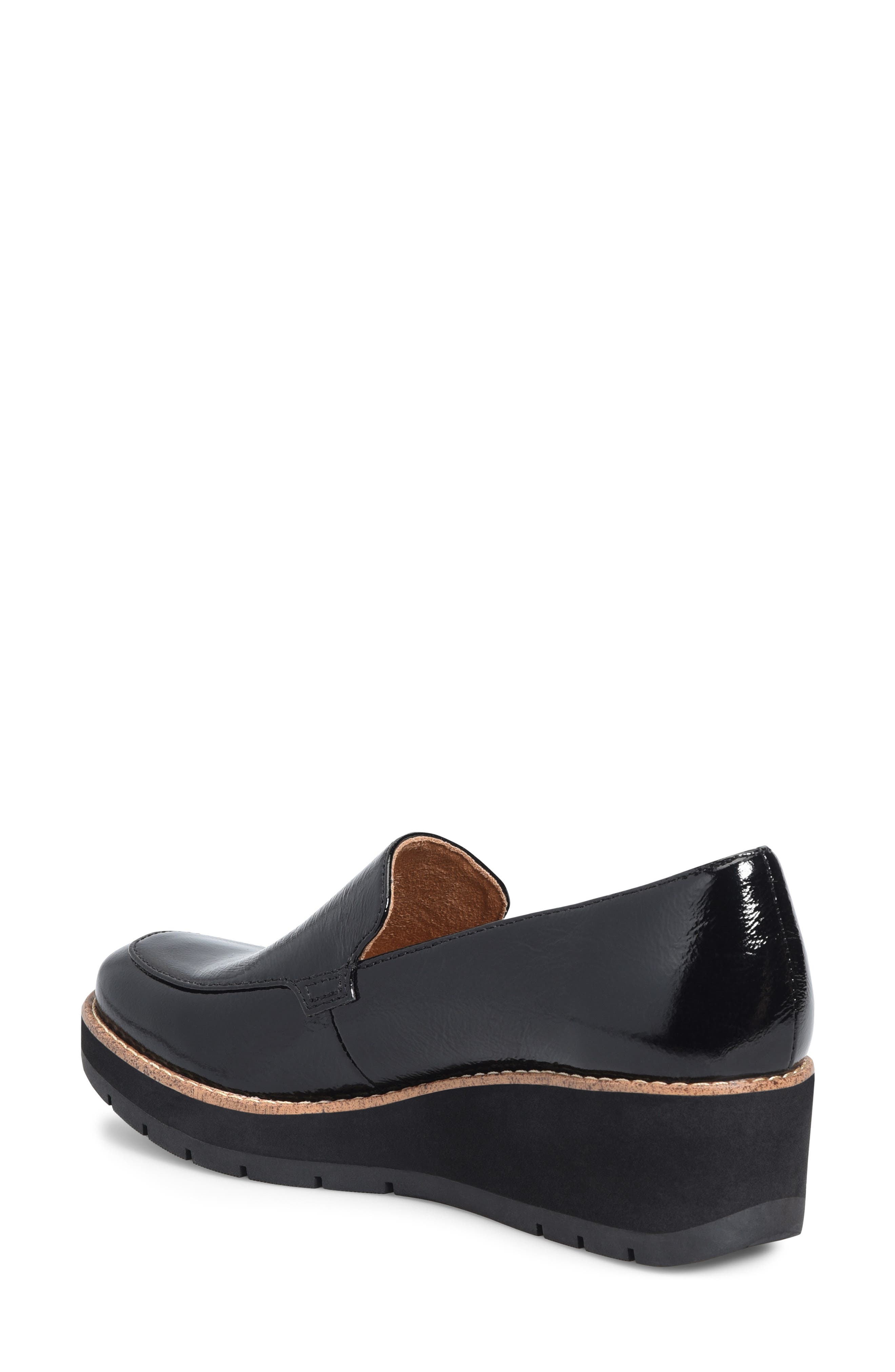 Comfortiva Farland Wedge Loafer, Alternate, color, Black Patent
