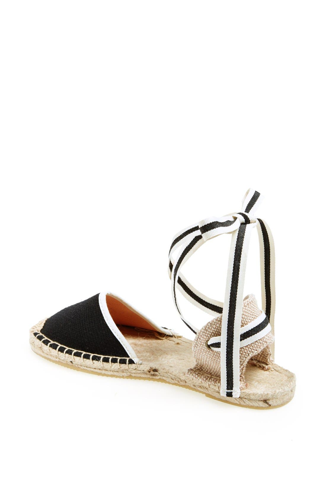 Soludos Lace-Up Espadrille Sandal, Alternate, color, 