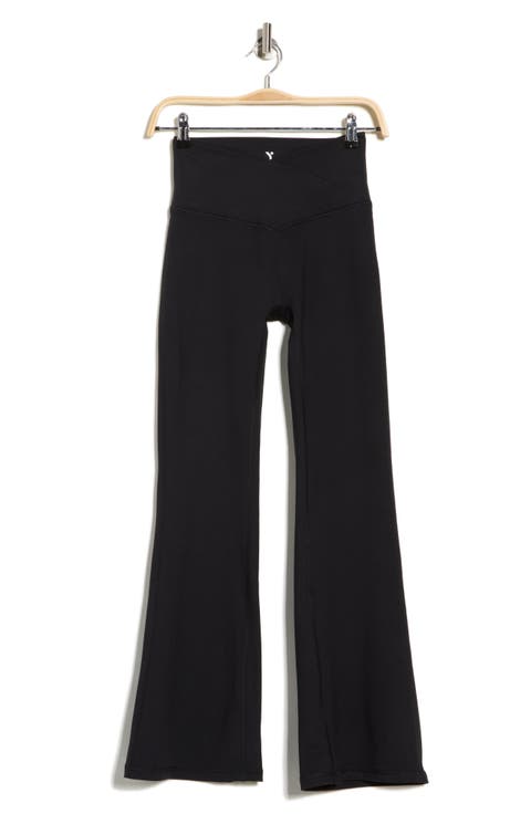 Lux Sophia Crossover Elastic Flare Leggings