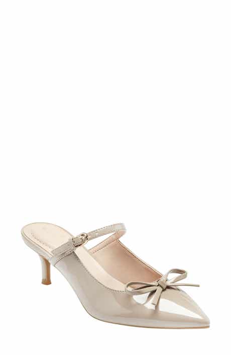 Bandolino Moss Patent Kitten Heel Mule