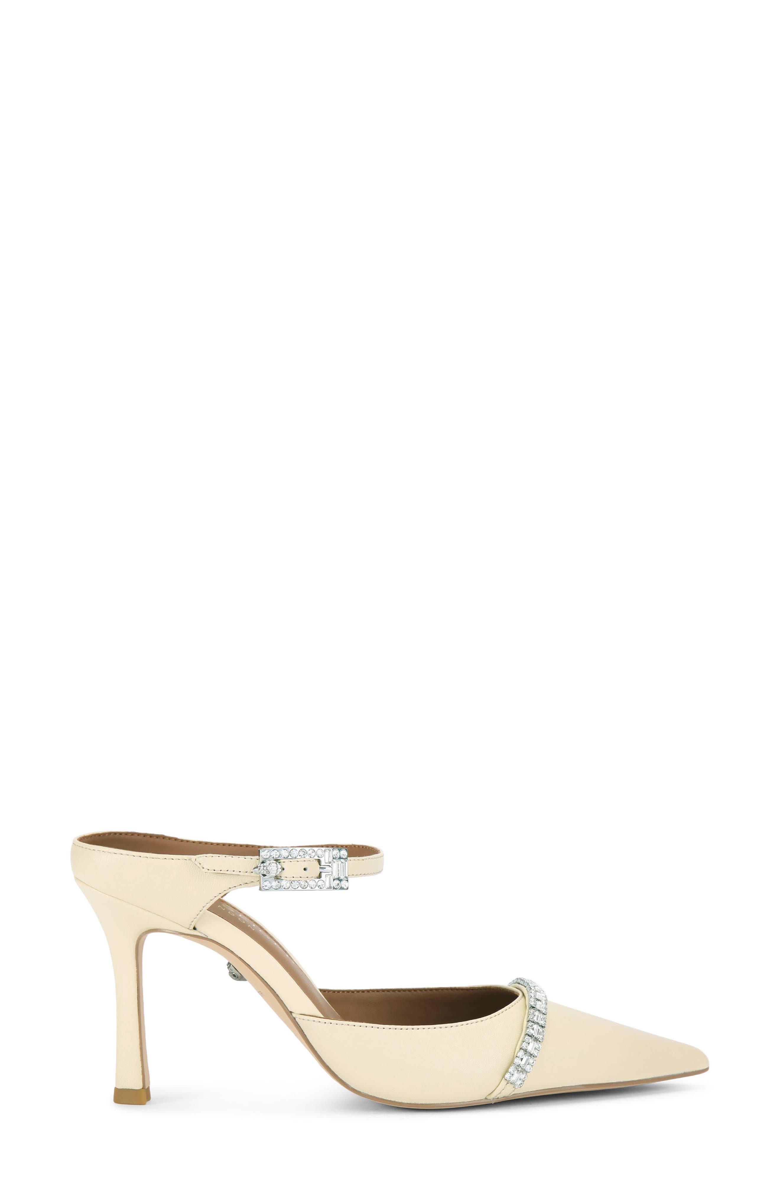 Kurt Geiger London Strass Pointed Toe Mule, Main, color, Natural