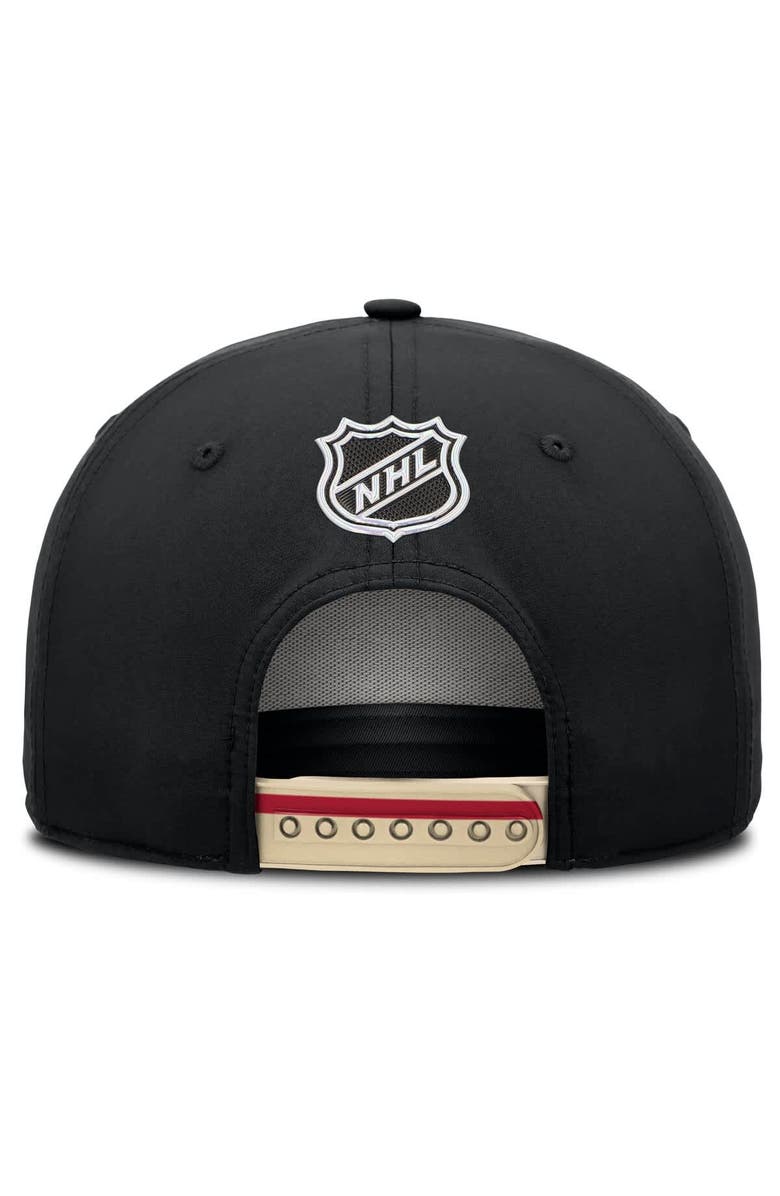 FANATICS Men's Fanatics Black Minnesota Wild 2025 NHL Draft Authentic Pro On-Stage Podium A-Frame Adjustable Hat, Alternate, color, Black