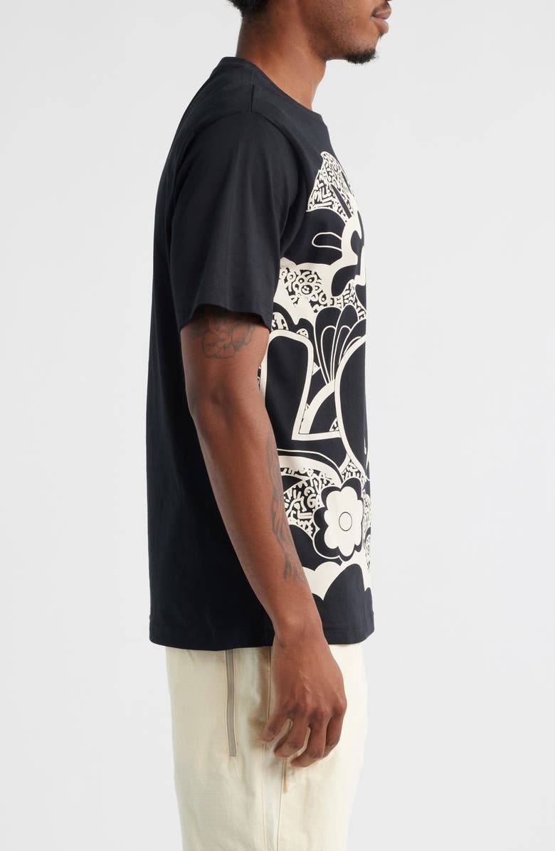 VIC GARCIA WORLD Love Flower Graphic T-Shirt, Alternate, color, Black