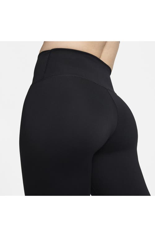 Shop Nike One University High Waist Leggings In Black/black