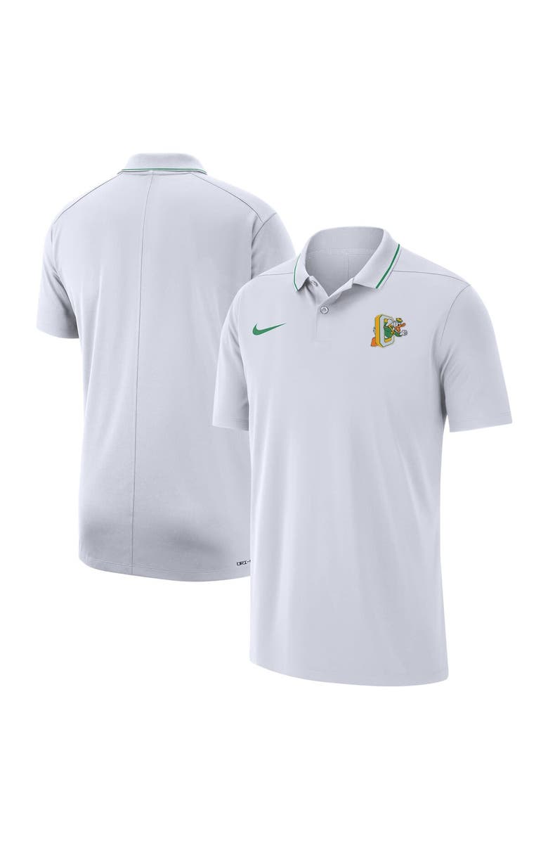 Nike Men's Nike White Oregon Ducks Special Game Coaches Polo, Main, color, 