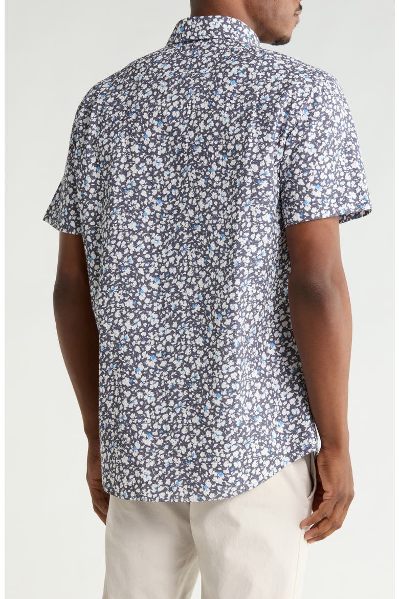 Tory Channel Short Sleeve Cotton Button-Up Shirt, Alternate, color, TWILIGHT