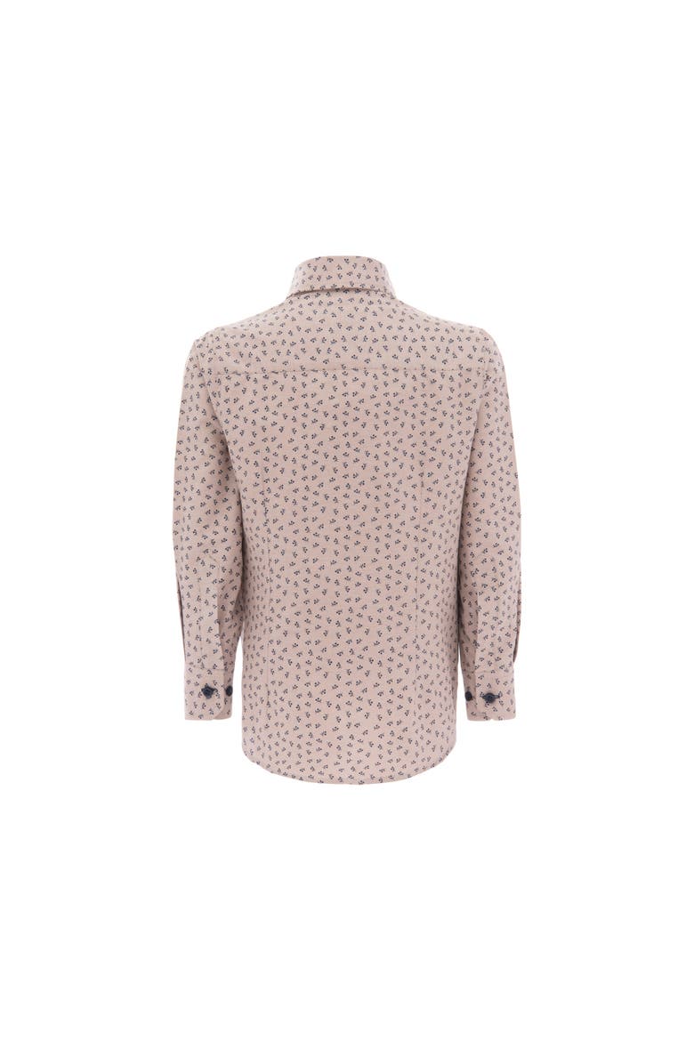 Printed Dress Shirt, Alternate, color, Beige