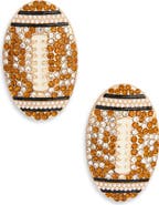 Leith Football Stud Earrings