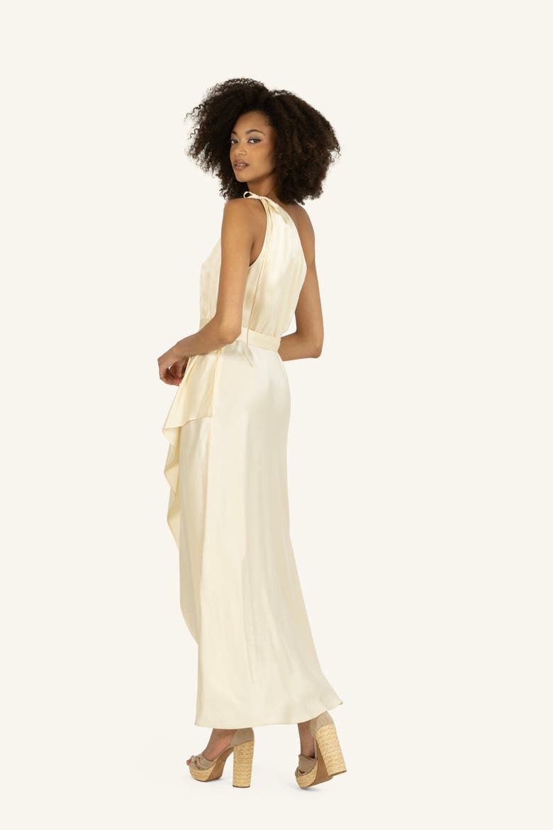 Amina Belted Dress, Alternate, color, Vintage Crème