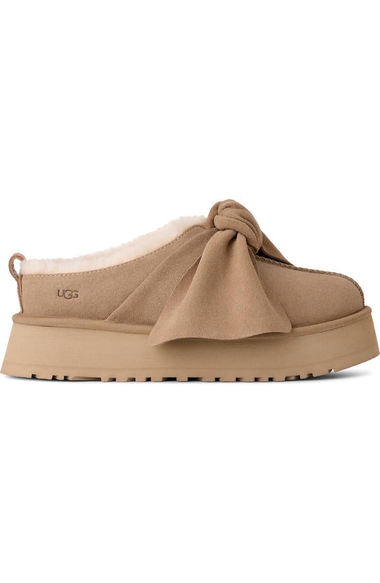 UGG<sup>®</sup> Classic Mini Bow Genuine Shearling Lined Slipper, Alternate, color,