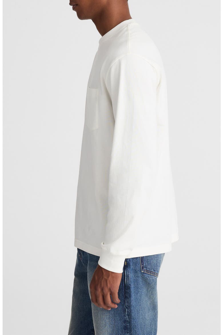 The Vintage Long Sleeve Pocket T-Shirt, Alternate, color, SOFT WHITE