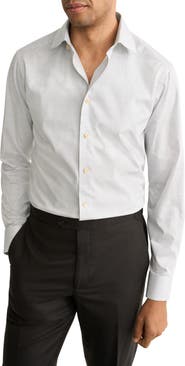 Eton Slim Fit Prince of Wales Check Dress Shirt