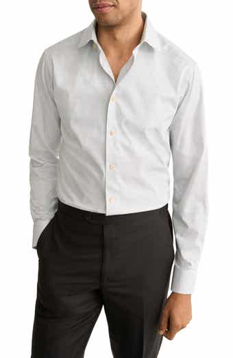 Slim Fit Prince of Wales Check Dress Shirt