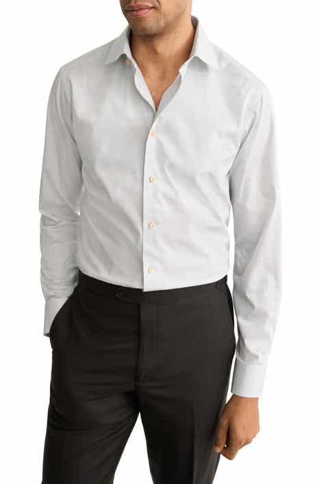 Slim Fit Prince of Wales Check Dress Shirt