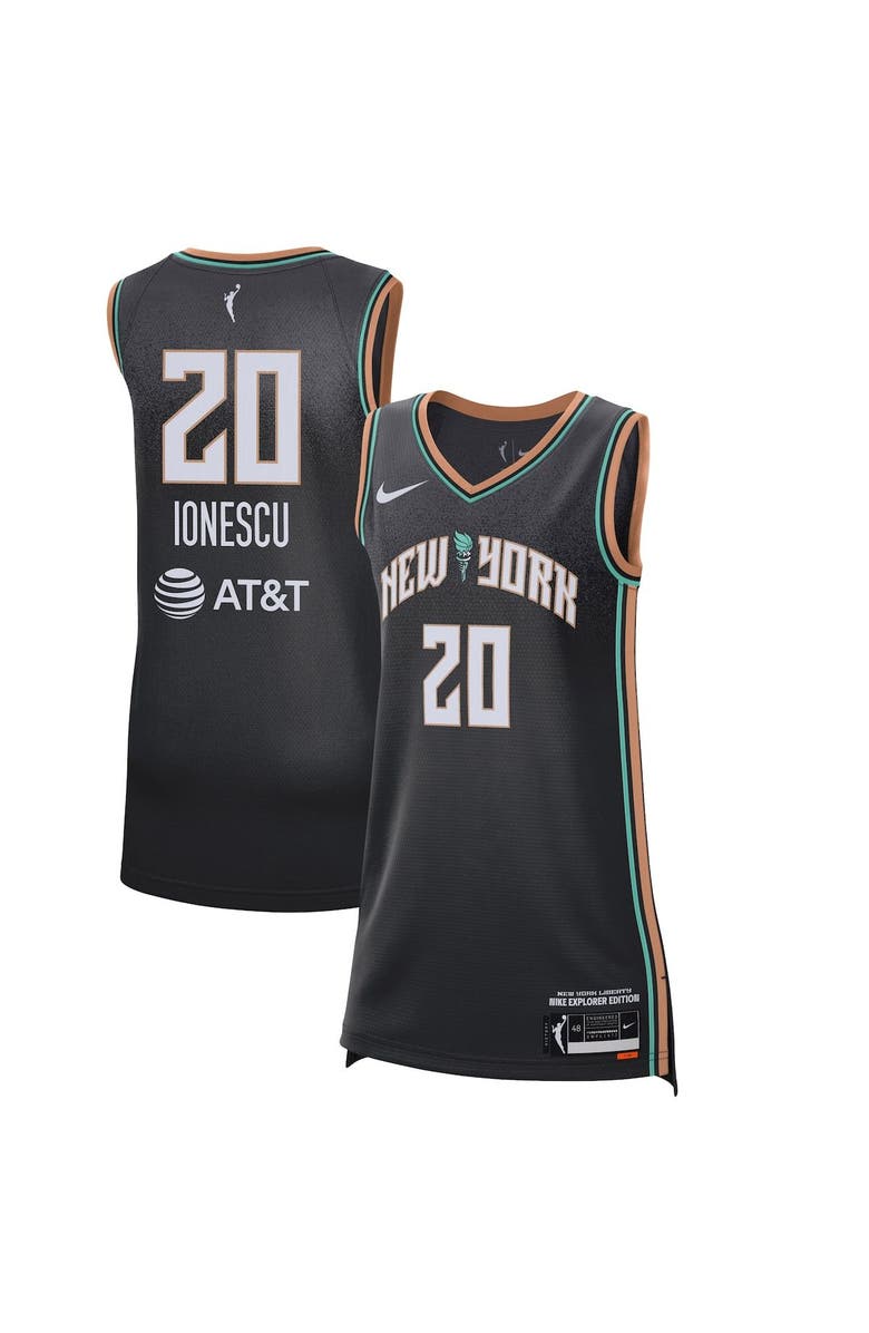 Nike Women's Nike Sabrina Ionescu Black New York Liberty 2021 Explorer Edition Victory Player Jersey, Main, color, 