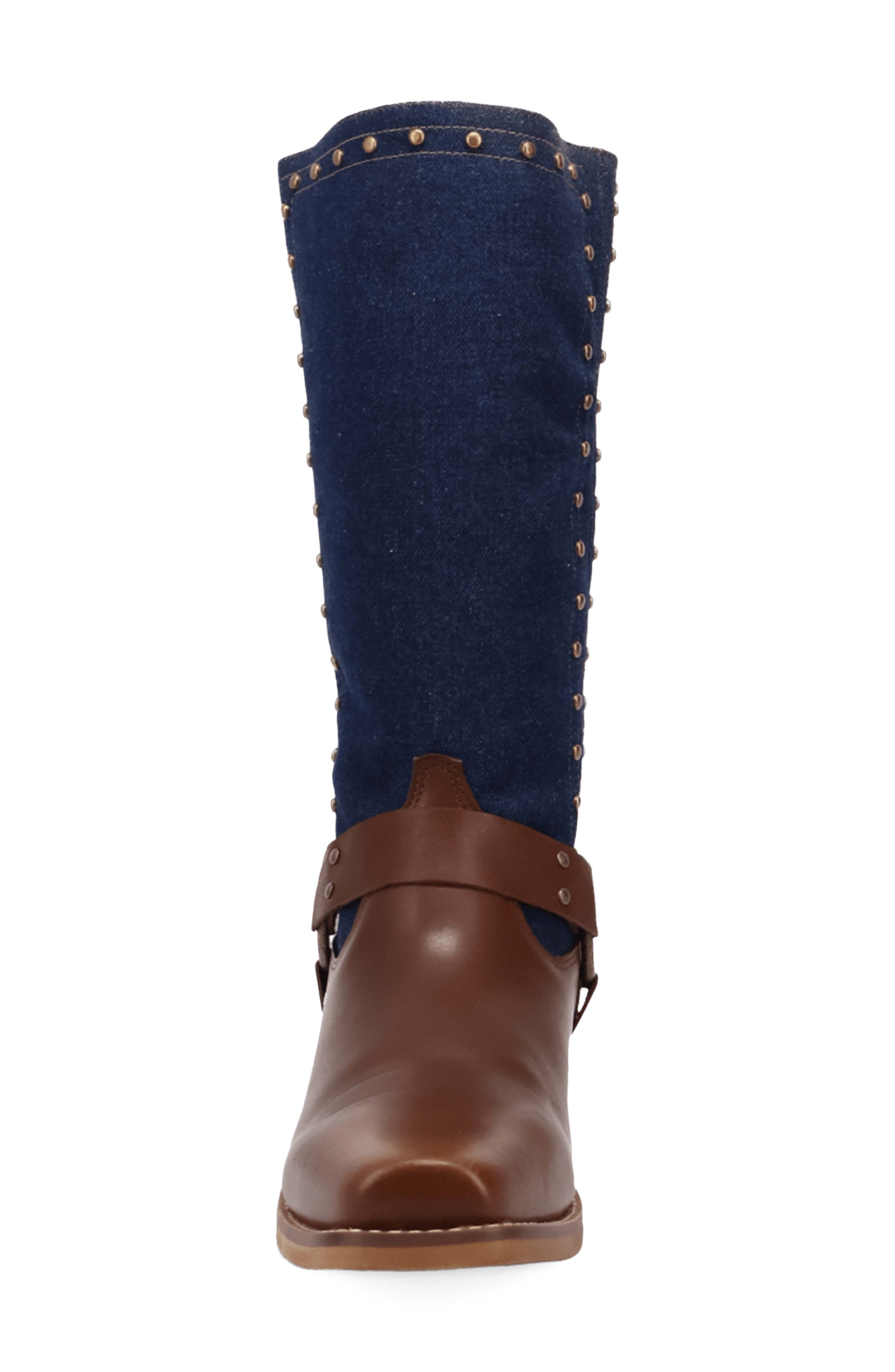 True Denim Harness Boot, Alternate, color, BROWN