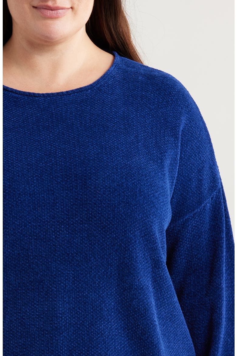 Organic Cotton Chenille Sweater, Alternate, color, INFINITY