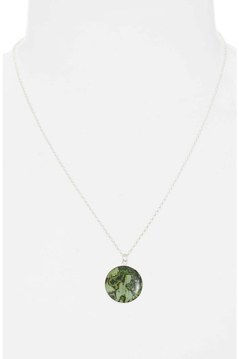 Nicole Pendant Necklace, Alternate, color, GREEN