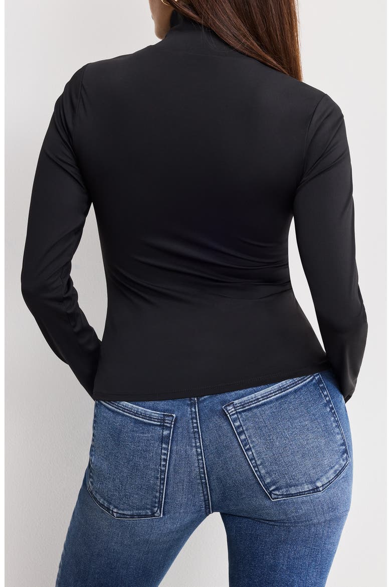 Weightless Turtleneck Top, Alternate, color, BLACK001