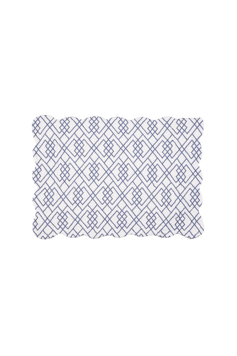 Claiborne Cotton Quilted Reversible Placemats, Set of 6, Alternate, color, Purple