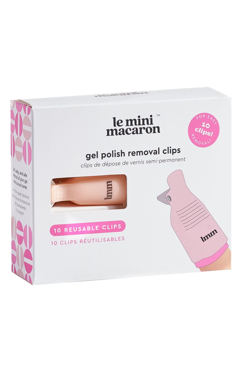 Le Mini Macaron Gel Nail Polish Removal Clips, Main, color, 