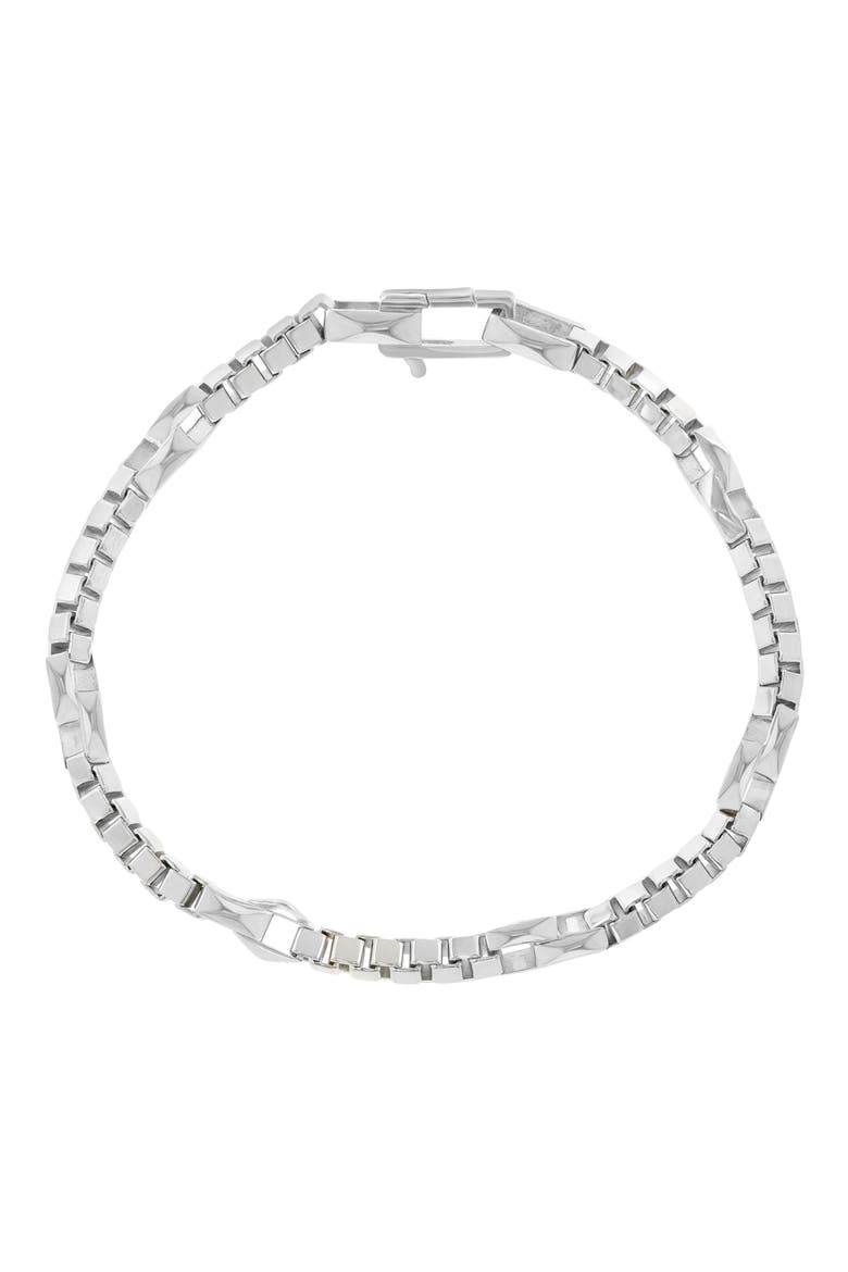Sterling Silver Bracelet, Main, color, SILVER