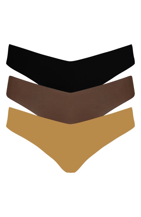 Microfiber Assorted 3-Pack Thongs