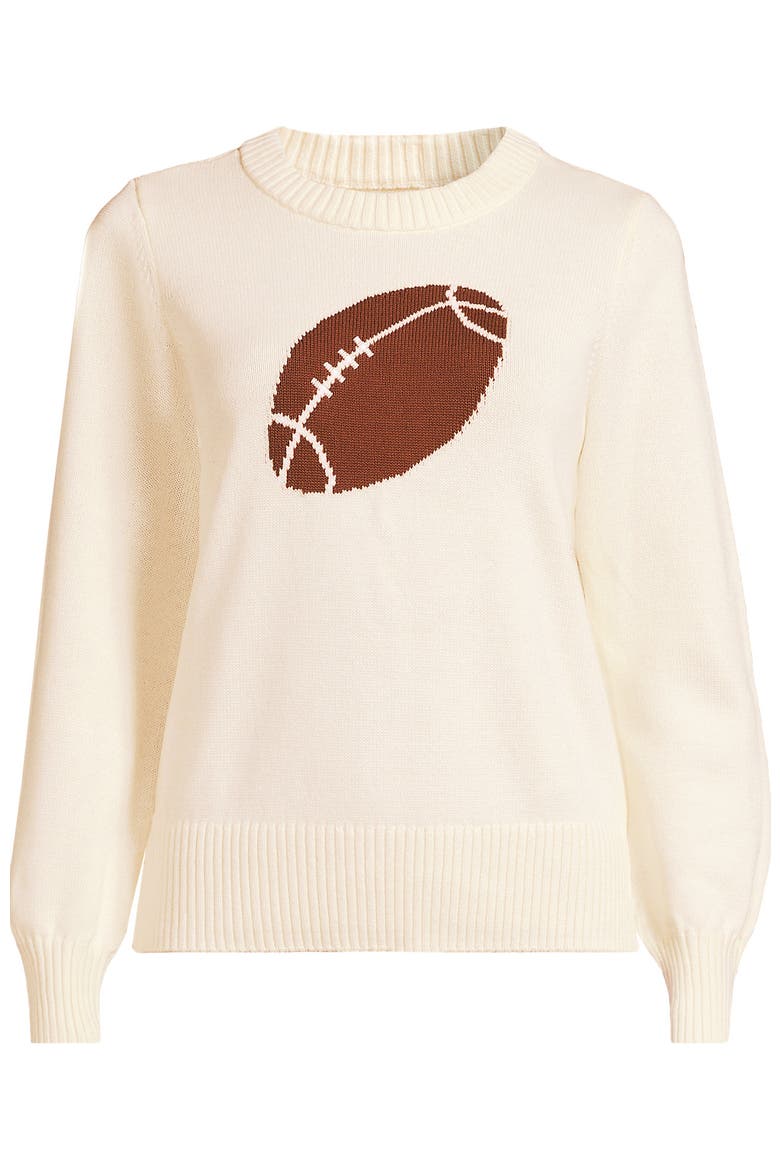 Drifter Sports Icon Sweater, Alternate, color, Football/Fresh Ivory